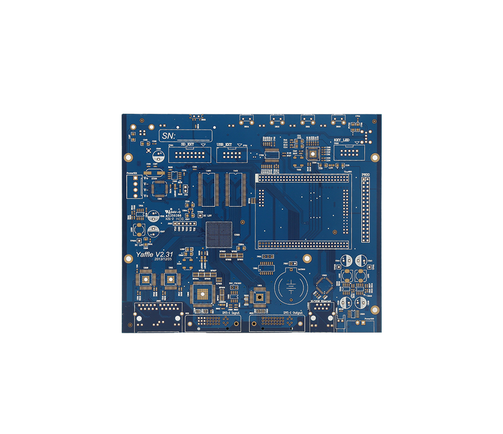 Collection of printing circuit board design experience.Blue Solder Mask Double Sided PCB Board custo