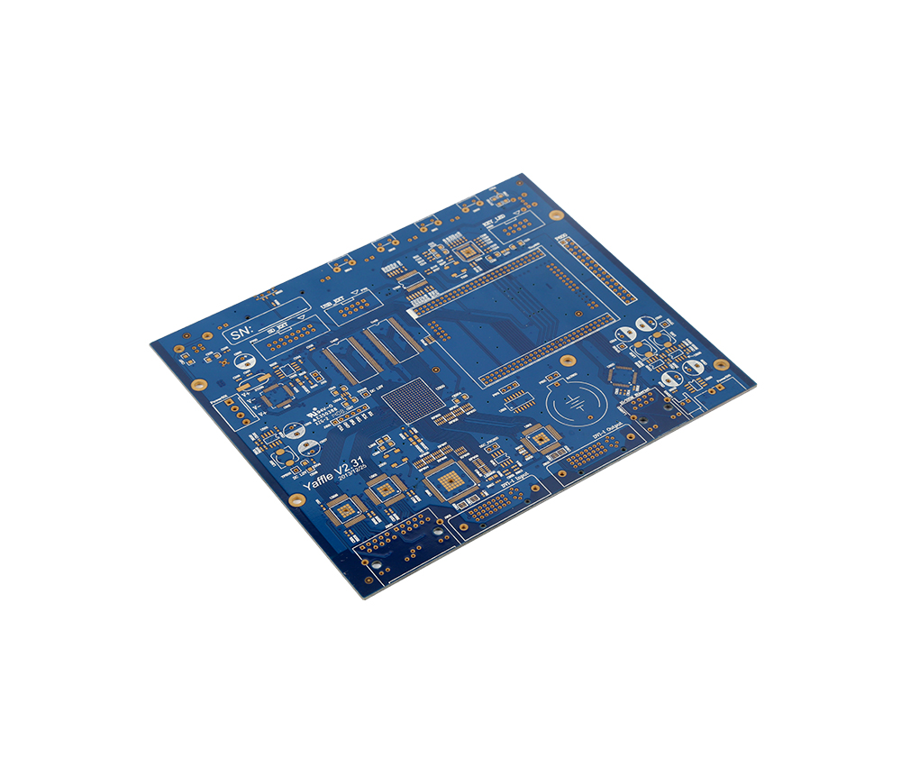 The layout requirements of the PCB pressure device.Blue Solder Mask Double Sided PCB Board Productio
