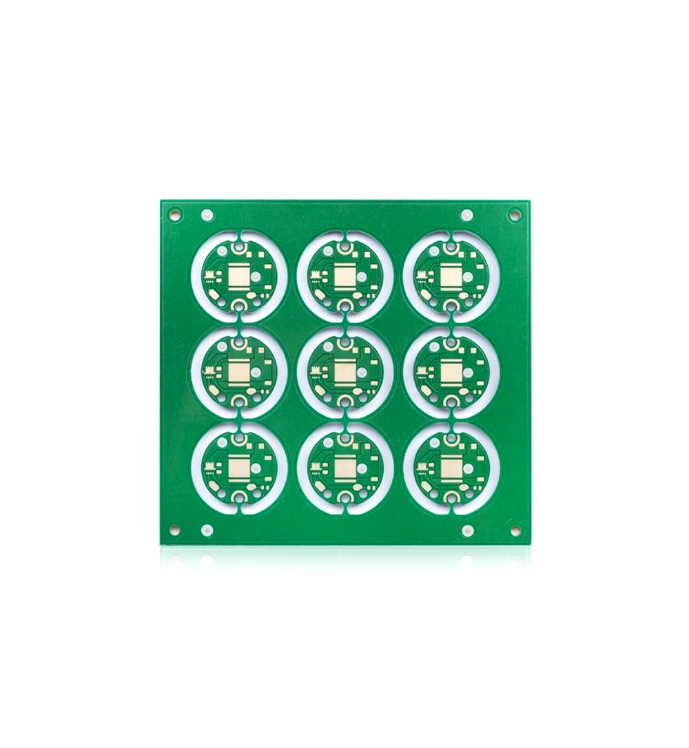 Immersion Gold IPC Class 3 PCB Double Sided Green Solder Mask 4mil 1.6mm