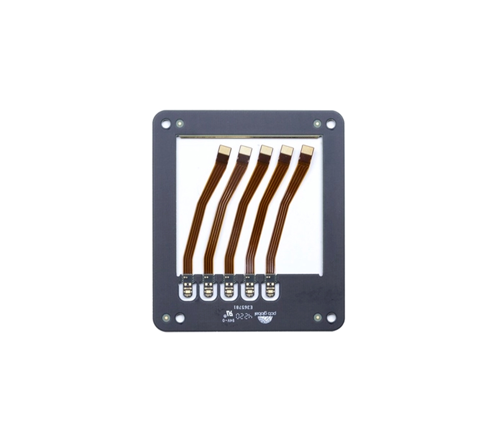 3mil 4L Rigid Flex PCB Black Solder Mask Diy Flexible Circuit Board