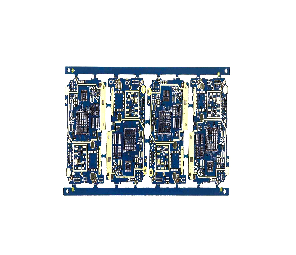 Multilayer Printed Circuit Board 1OZ 4 Layer Multilayer Pcb FR4 TG170 Blue Solder Mask